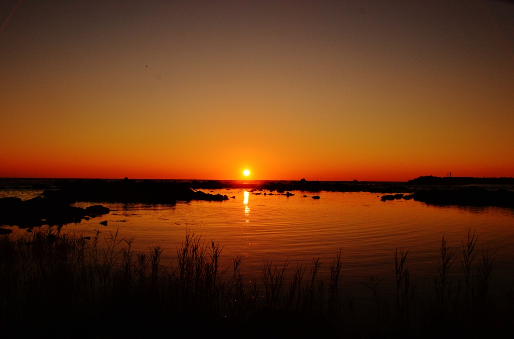 静寂の夕景　能登