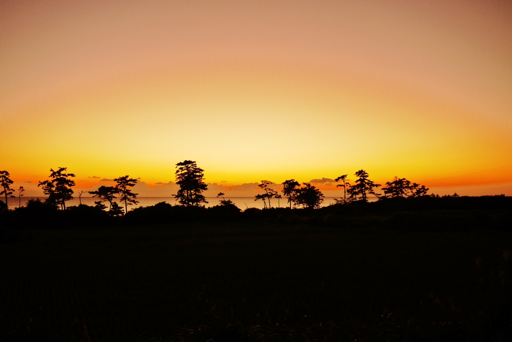 日本海は能登　夕景