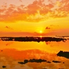 落陽　能登志賀町　百浦海岸