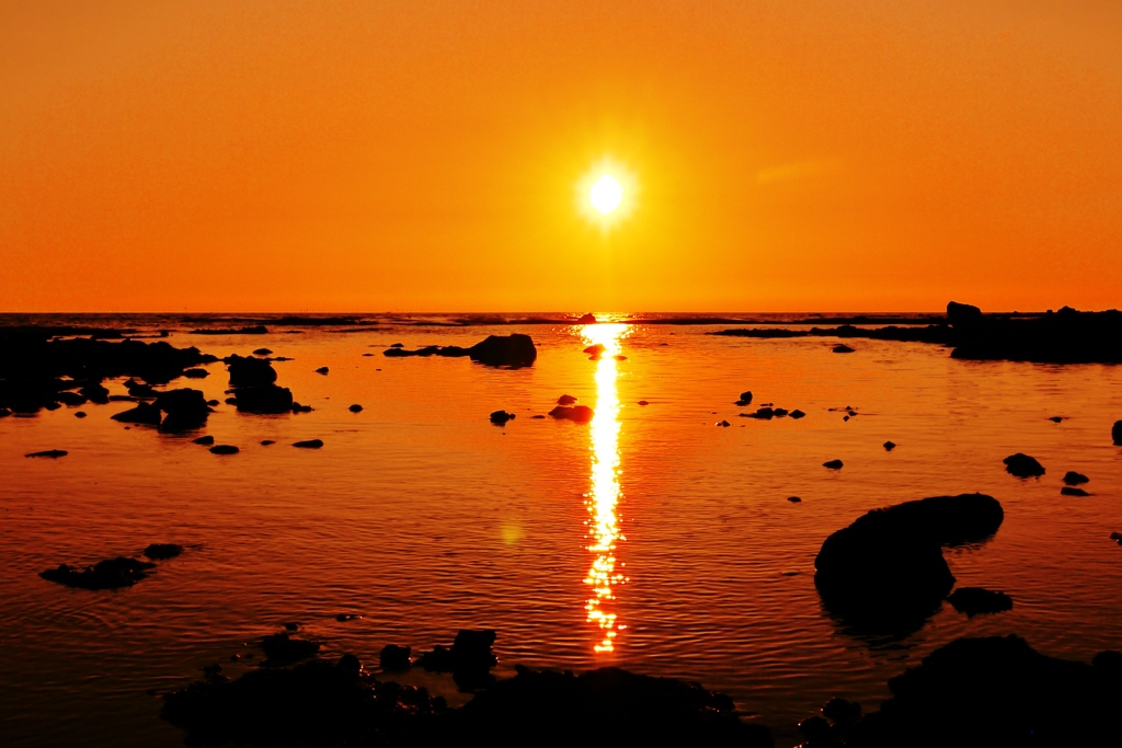夏の夕景　能登
