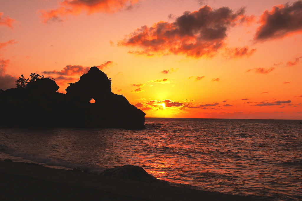 夕景　日本海