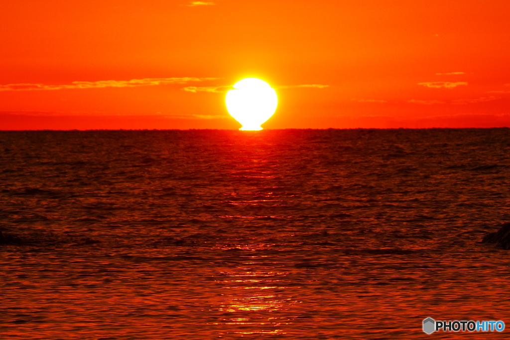 向こうには　西方浄土が在ると云う・・・☀