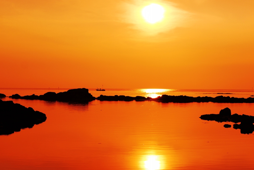 世界農業　能登の里海・・・落陽・・・　☀