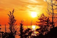 夕景日本海