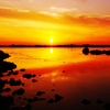 能登は上野海岸の夕景
