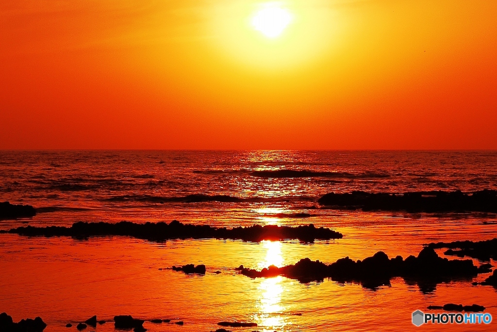 夕景　静寂・・・能登の夕景