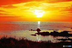 夕景　日本海