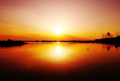 夕景　能登　桃浦海岸