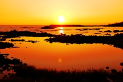 静寂の夕景　能登半島