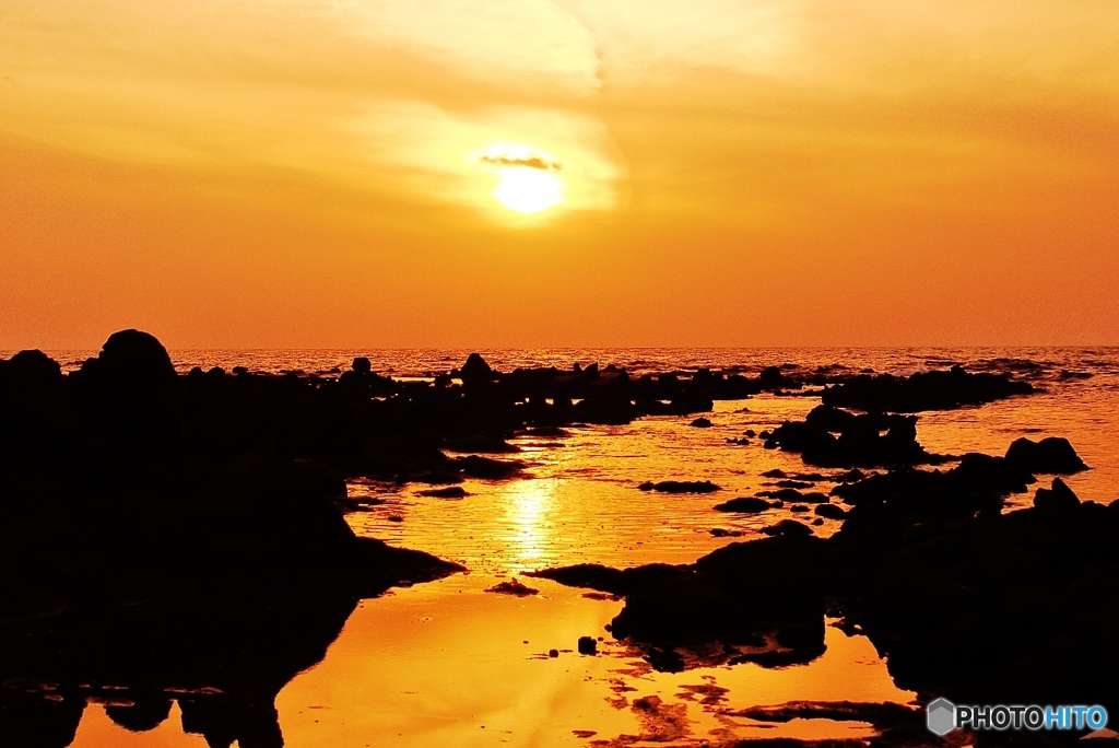 夕景　日本海　能登・・・☀