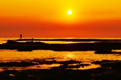 能登は百浦海岸の夕景