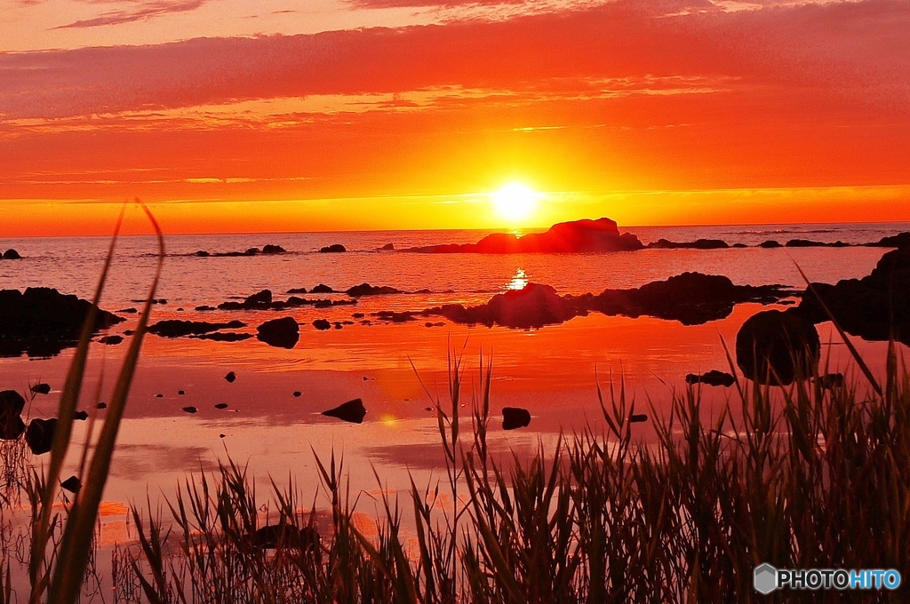 夕景日本海は能登・・・♡