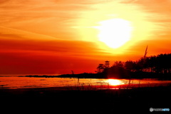 静寂・・・里海　能登の夕景