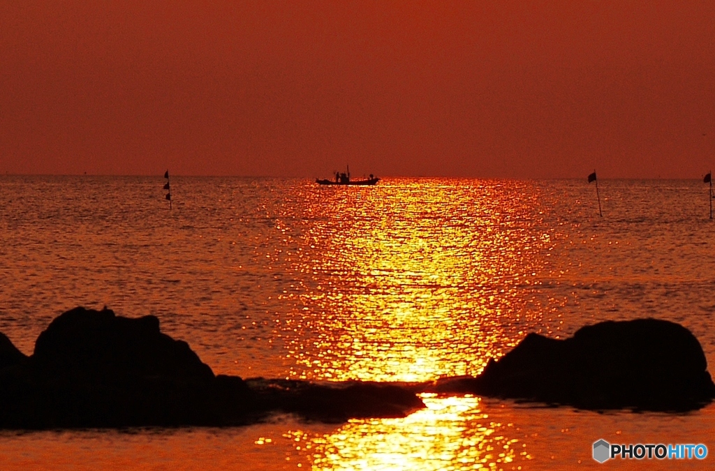 静寂の夕景