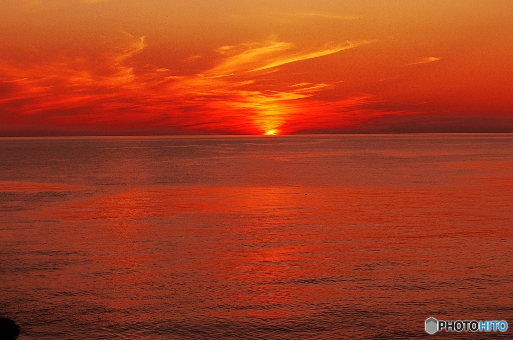 日本海は能登の夕景