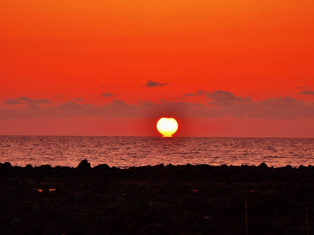 ダルマ夕陽