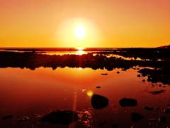 静寂の夕景