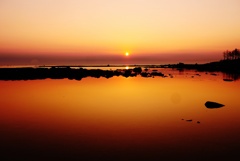 能登は百浦海岸の夕景