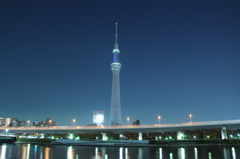 スカイツリーとオリオン座