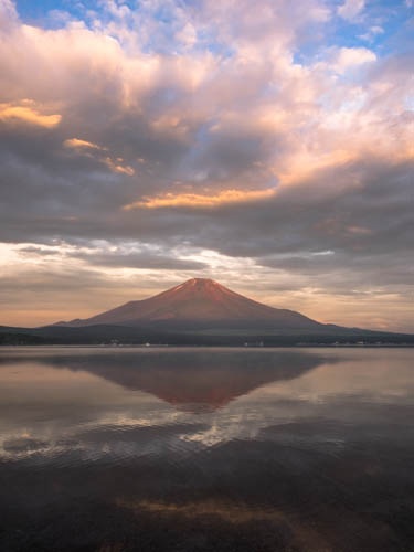 山中湖にて