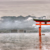 霧雨の厳島