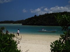 川平湾にて