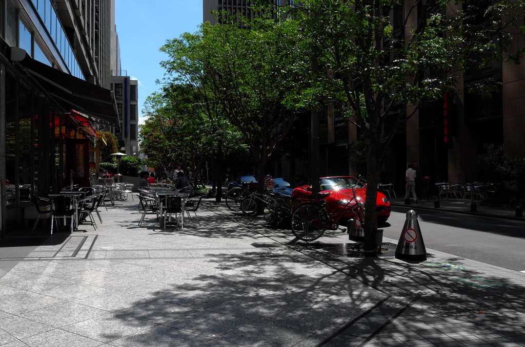 ビジネス街の休日