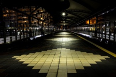 吉田町歩道橋にて