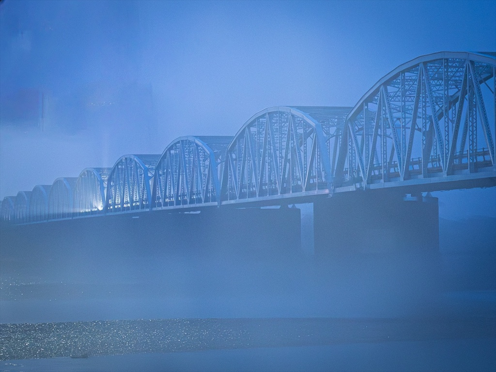 天竜川の雨