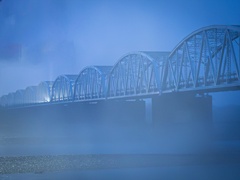 天竜川の雨