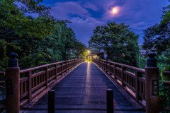 土山 月の海道橋（新東海道五十三次）