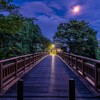 土山 月の海道橋（新東海道五十三次）