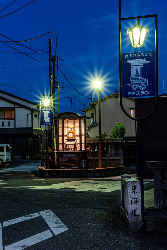 水口 東海道のからくり時計（新東海道五十三次）