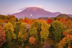 秋色伯耆富士