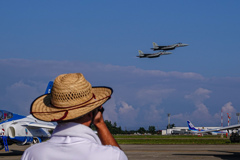 基地の夏空