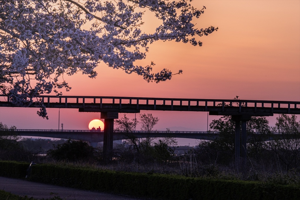 蓬莱橋‌日の出