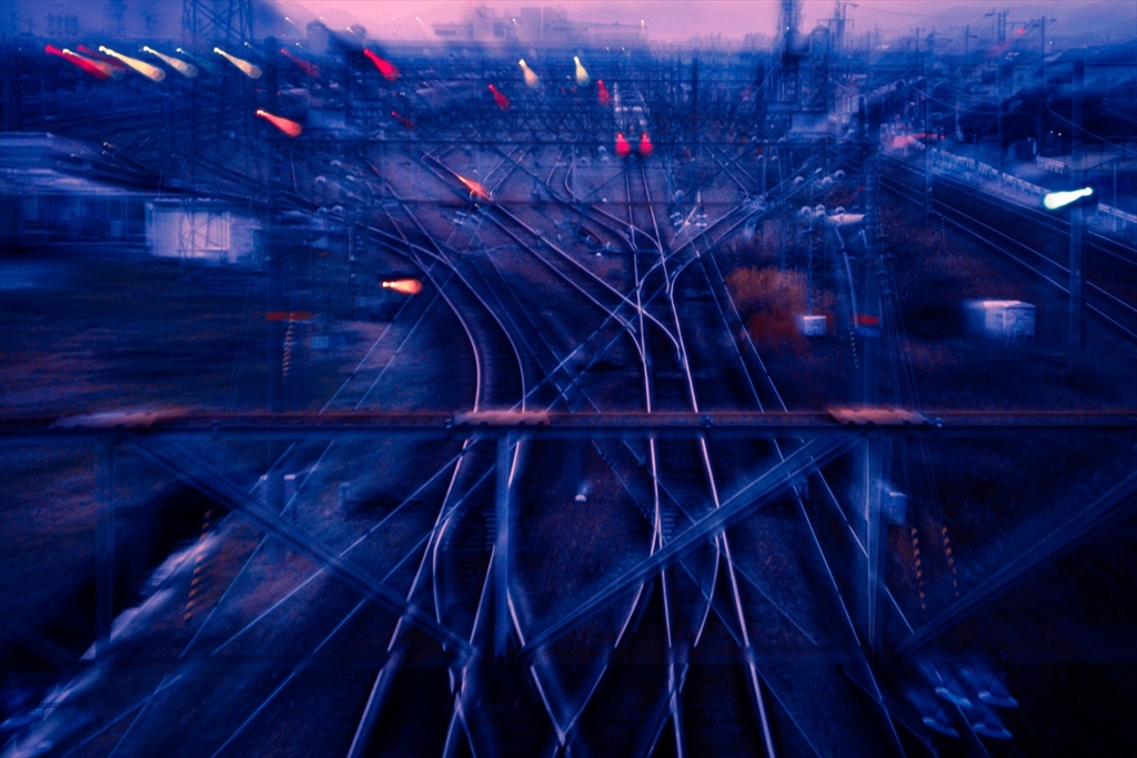 黄昏の鉄道