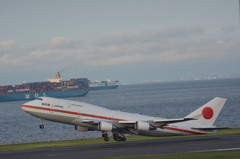 羽田空港　政府専用機　