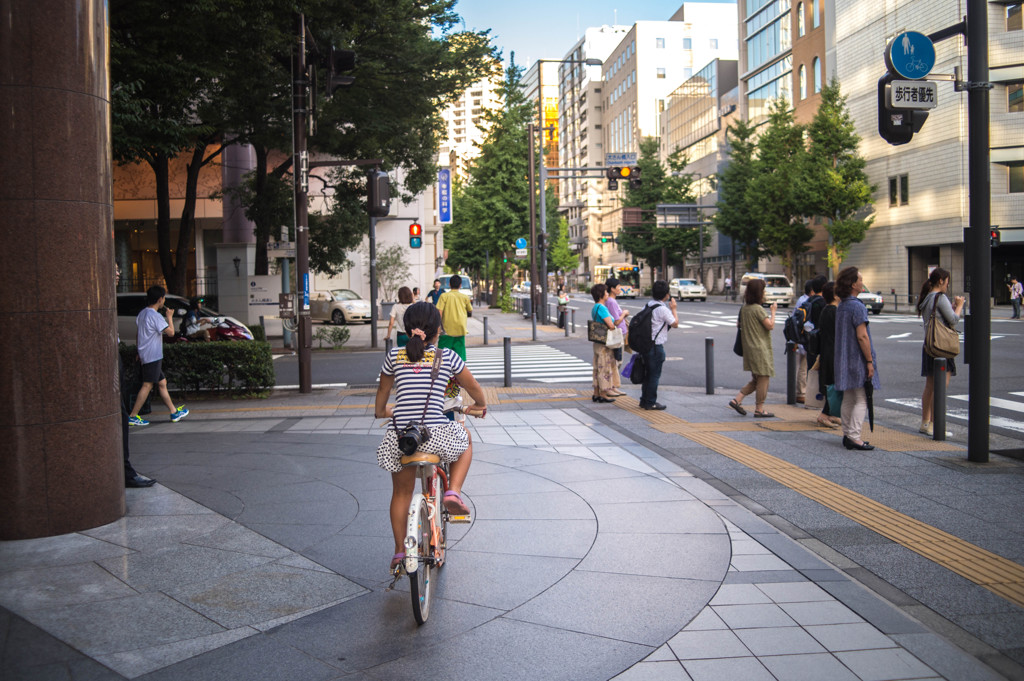 汗だくで自転車を駆る