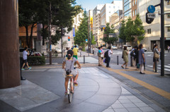 汗だくで自転車を駆る