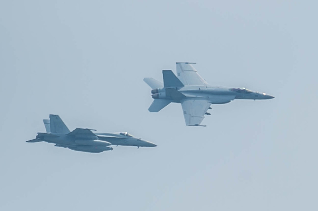 本日の厚木基地上空1