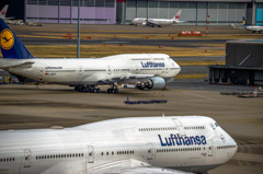 ルフトハンザのB-747が2機いる＠＠
