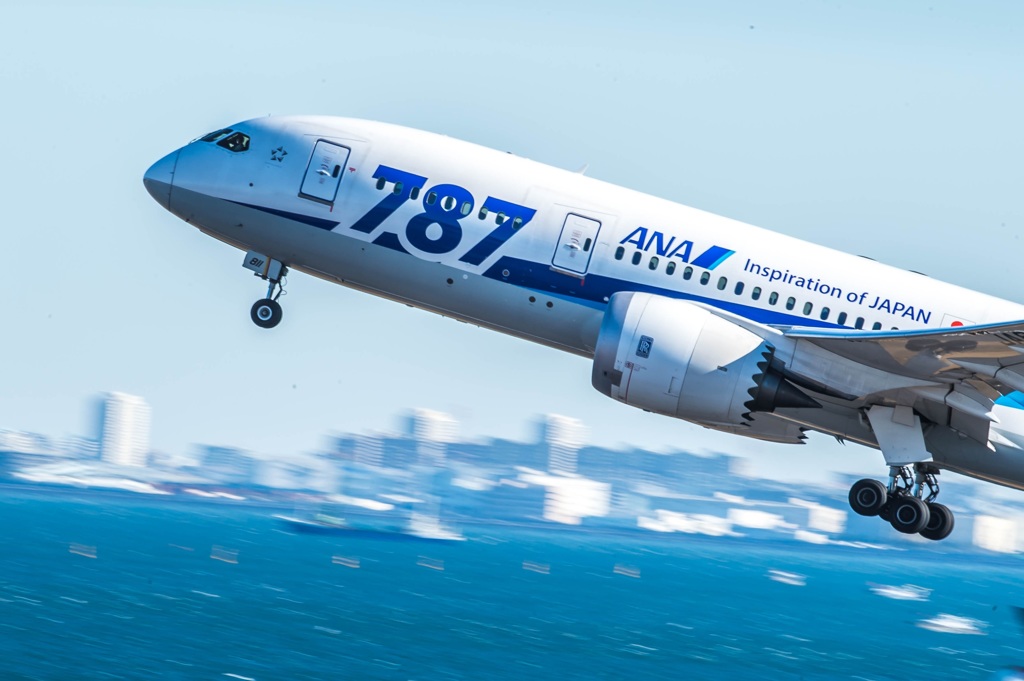 787離陸・・・2