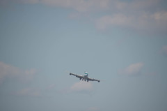 キャセイ　B747　城南島ターン