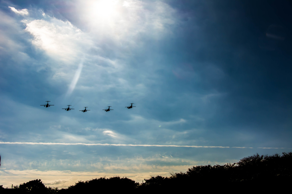 C-1編隊飛行　ちゃま撮影