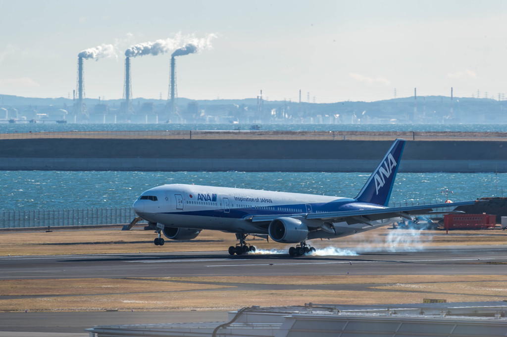 接地の瞬間は止めて・・・