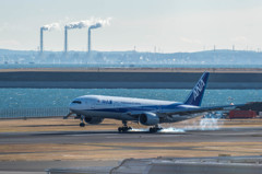 接地の瞬間は止めて・・・