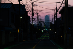 パープルタウン紫煙る夜明け