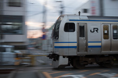 車庫からの送り込み・・・