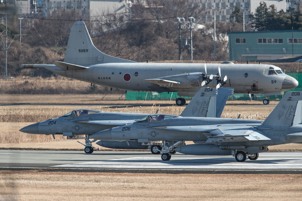 RWY01　＃204、＃206　離陸　